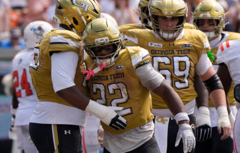 Justice Haynes scores 3 TDs in 44-11 Georgia Tech win over Mercer